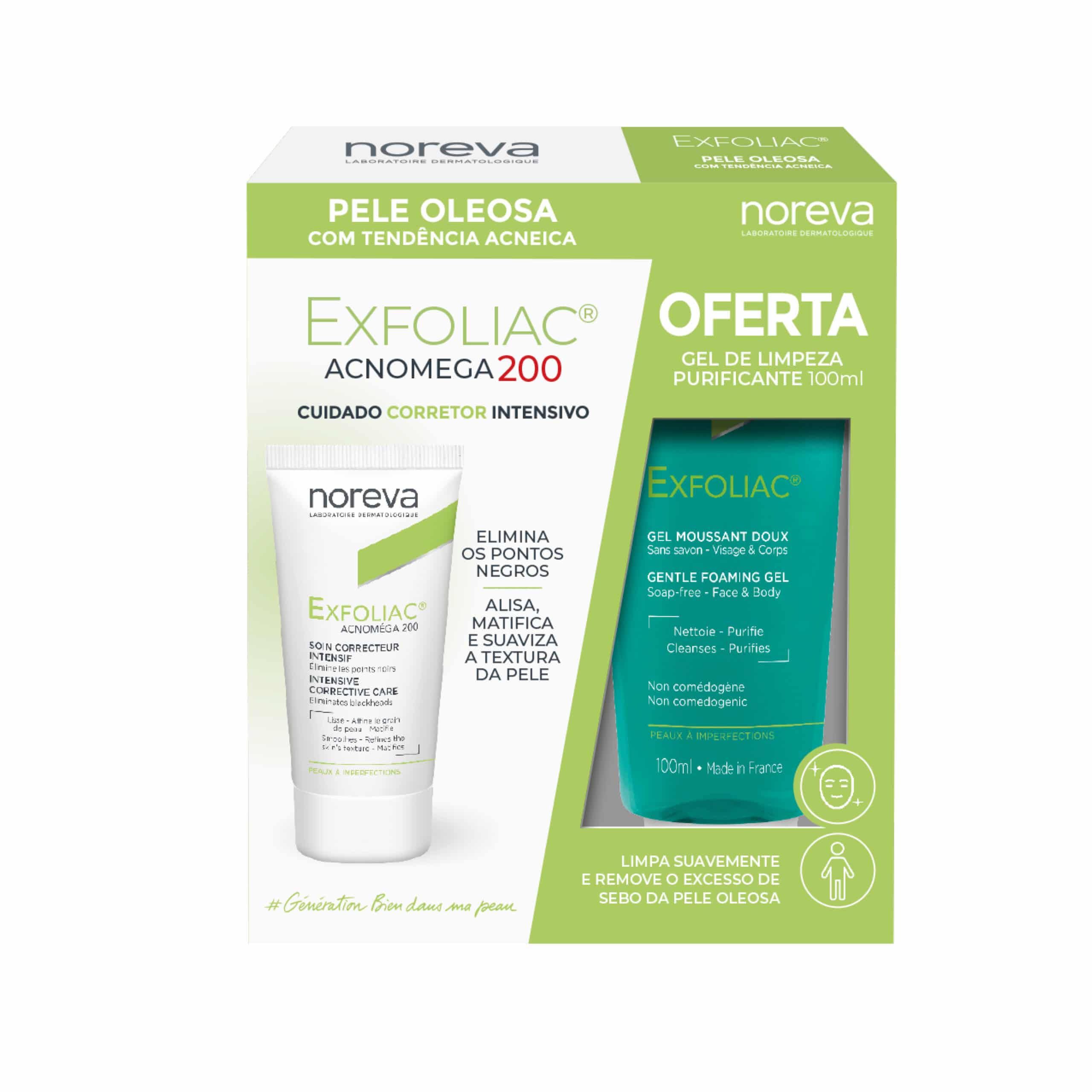 EXFOLIAC® Acnomega 200 OFERTA Gel Purificante 100 ml